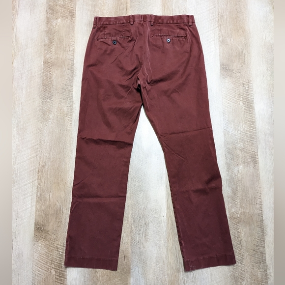 Express Men's Maroon Pants - Picture 6 of 7